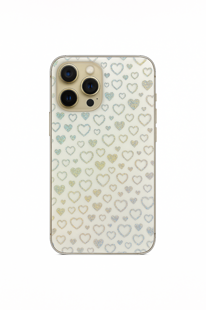 SKIN HOLOGRAPHIQUE COEUR